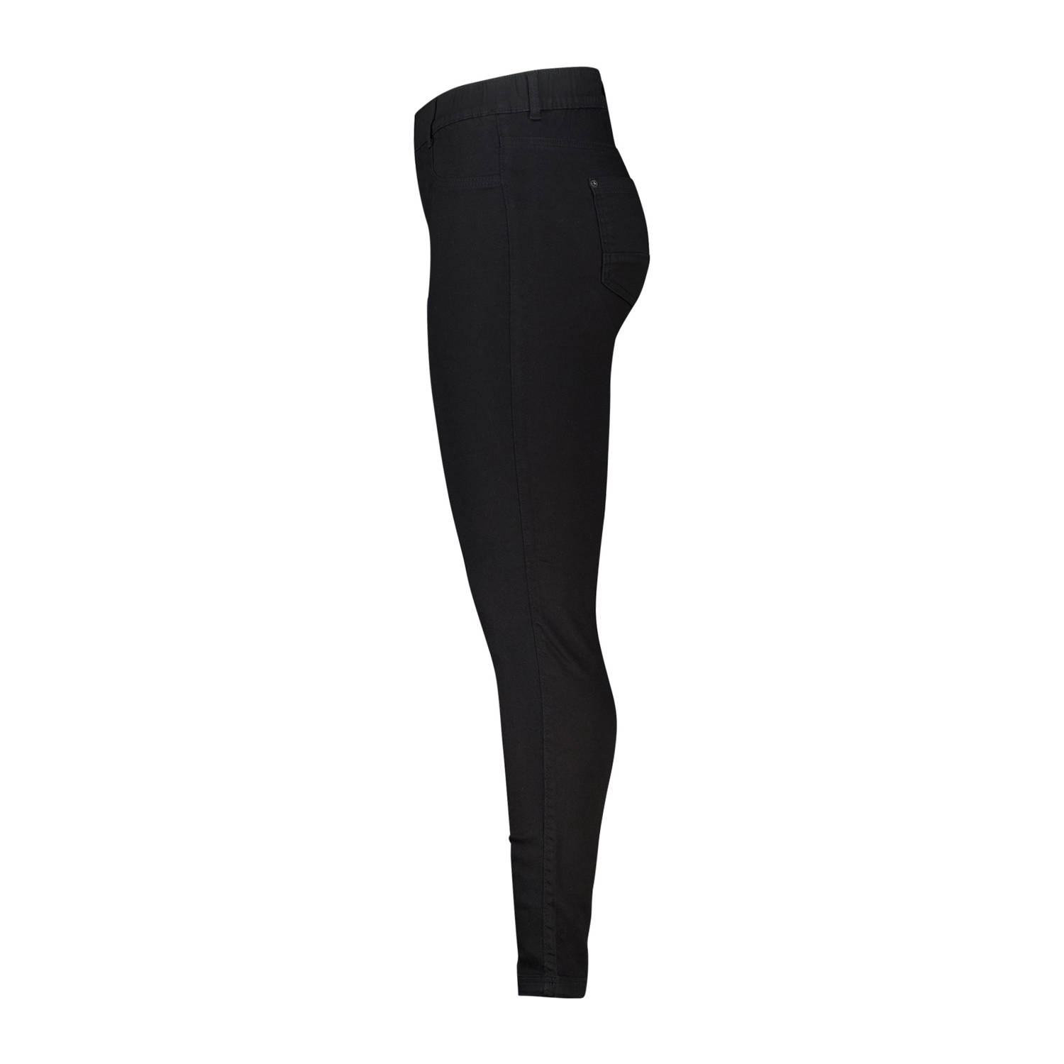MS Mode denim skinny regular waist broek zwart