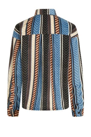 fleece blouse blauw