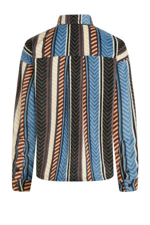 fleece blouse blauw