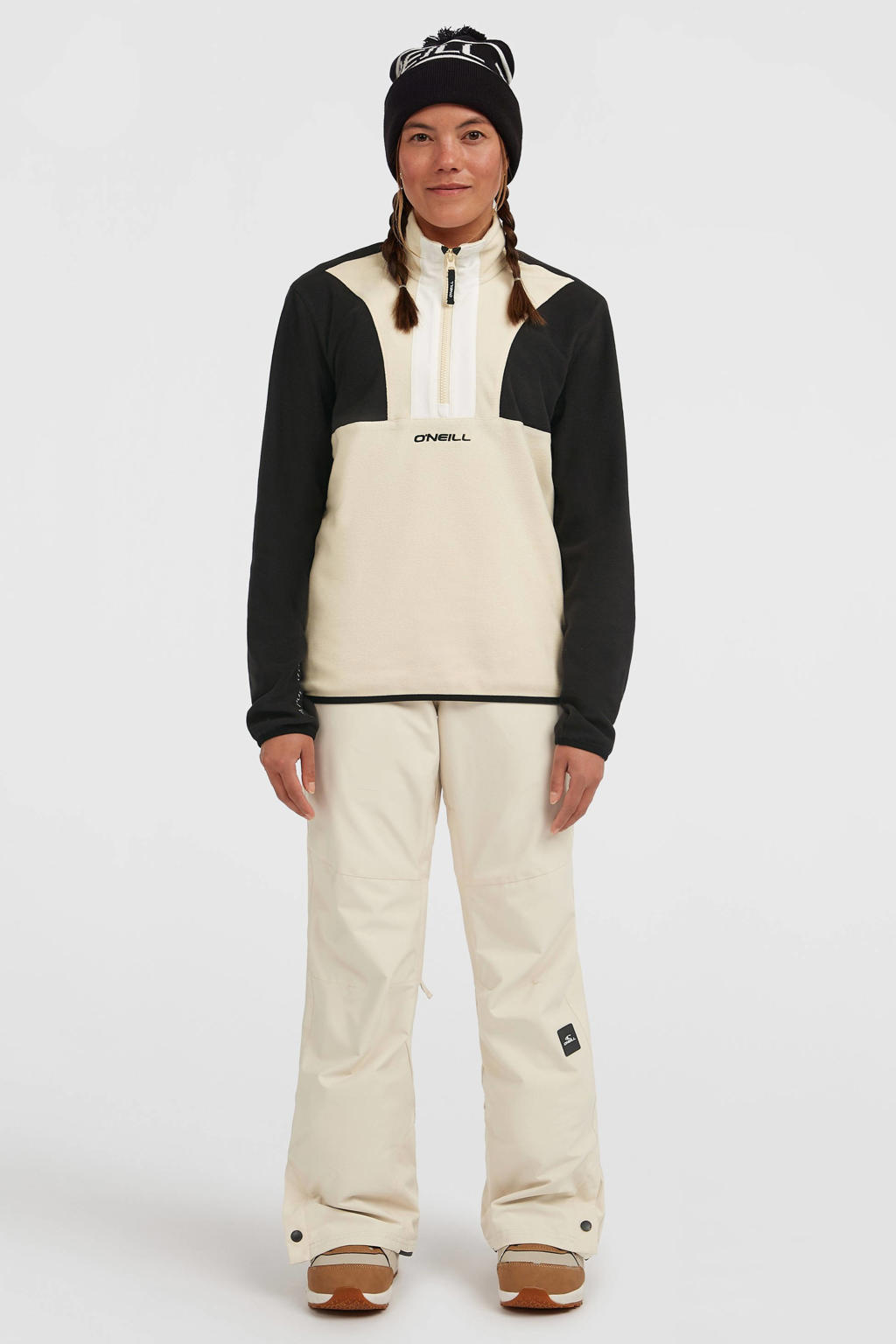 Beige dames O'Neill skibroek van polyester met effen
