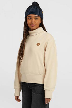 sweater met col beige