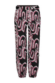 thumbnail: Zwart en roze dames O'Neill ski-broek van polyester
