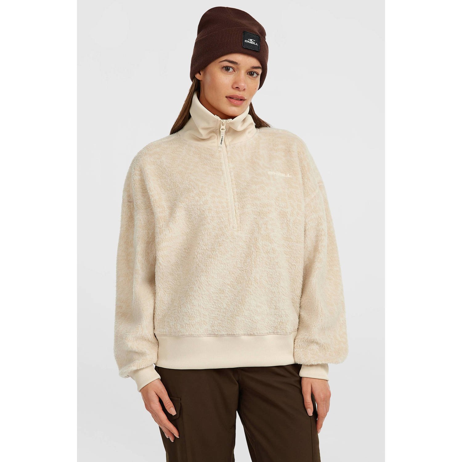O'Neill fleece sweater ecru