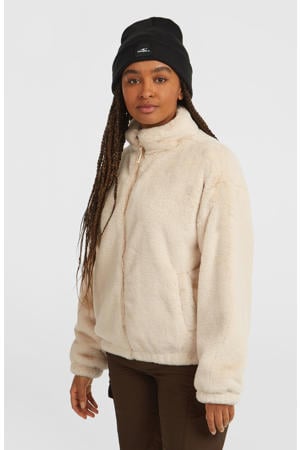 fleece vest ecru