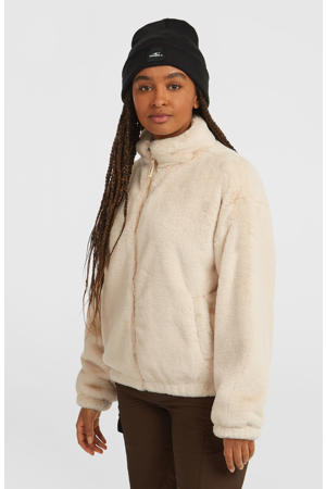 fleece vest ecru
