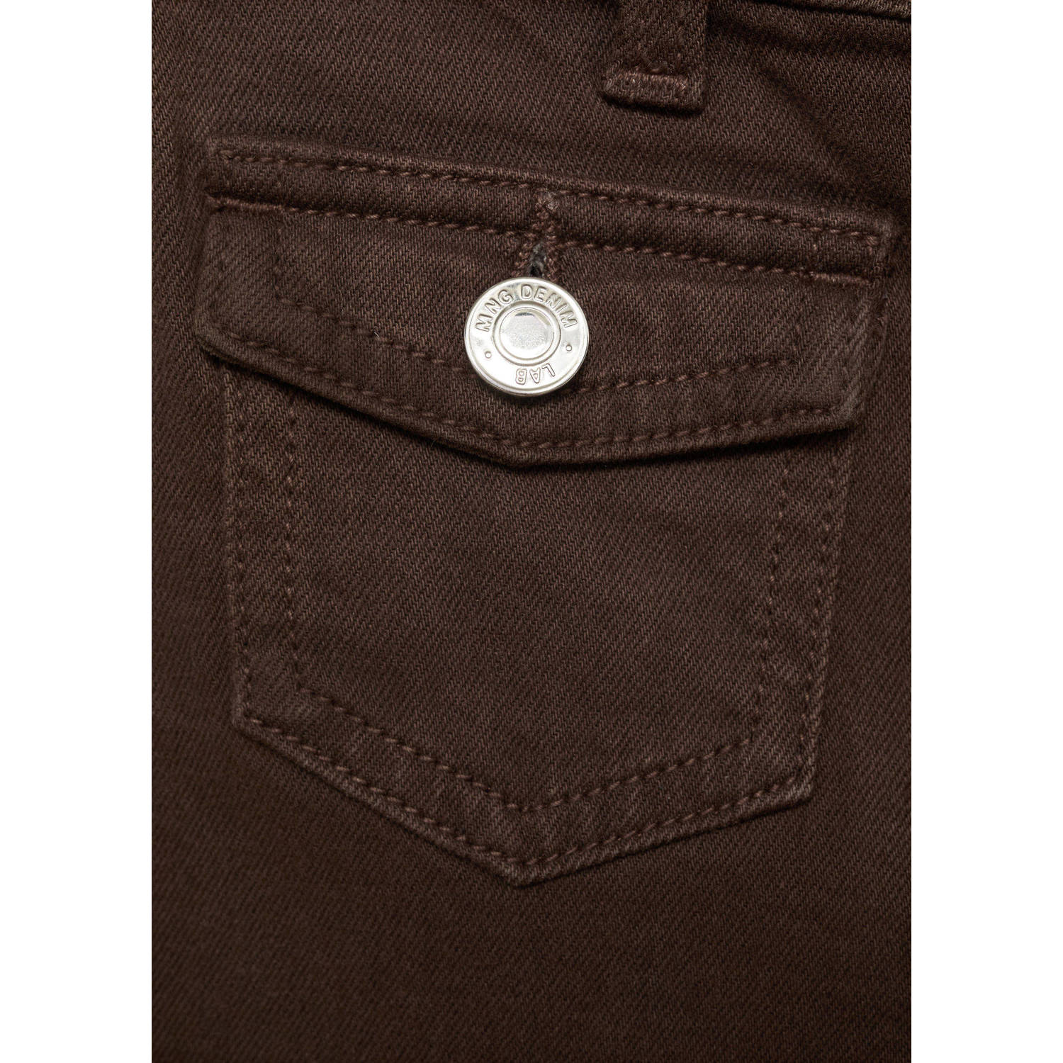 Mango Kids flared jeans donkerbruin