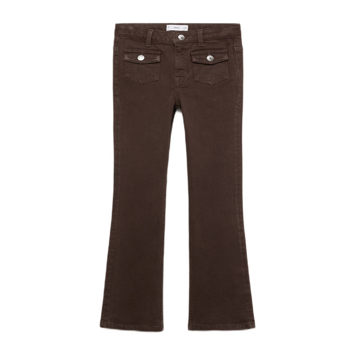 Mango Kids flared jeans donkerbruin