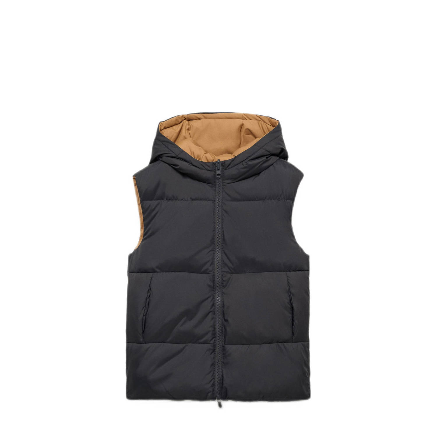 Mango Kids reversible jas antraciet