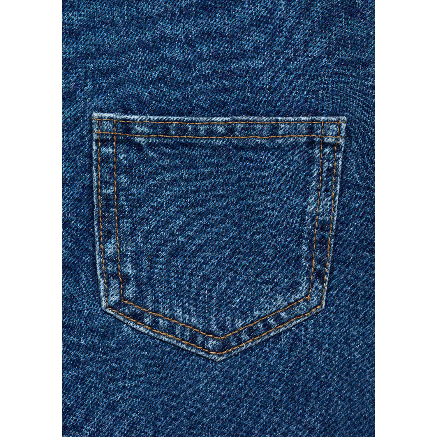 Mango Kids denim spijkerjurk medium blue denim