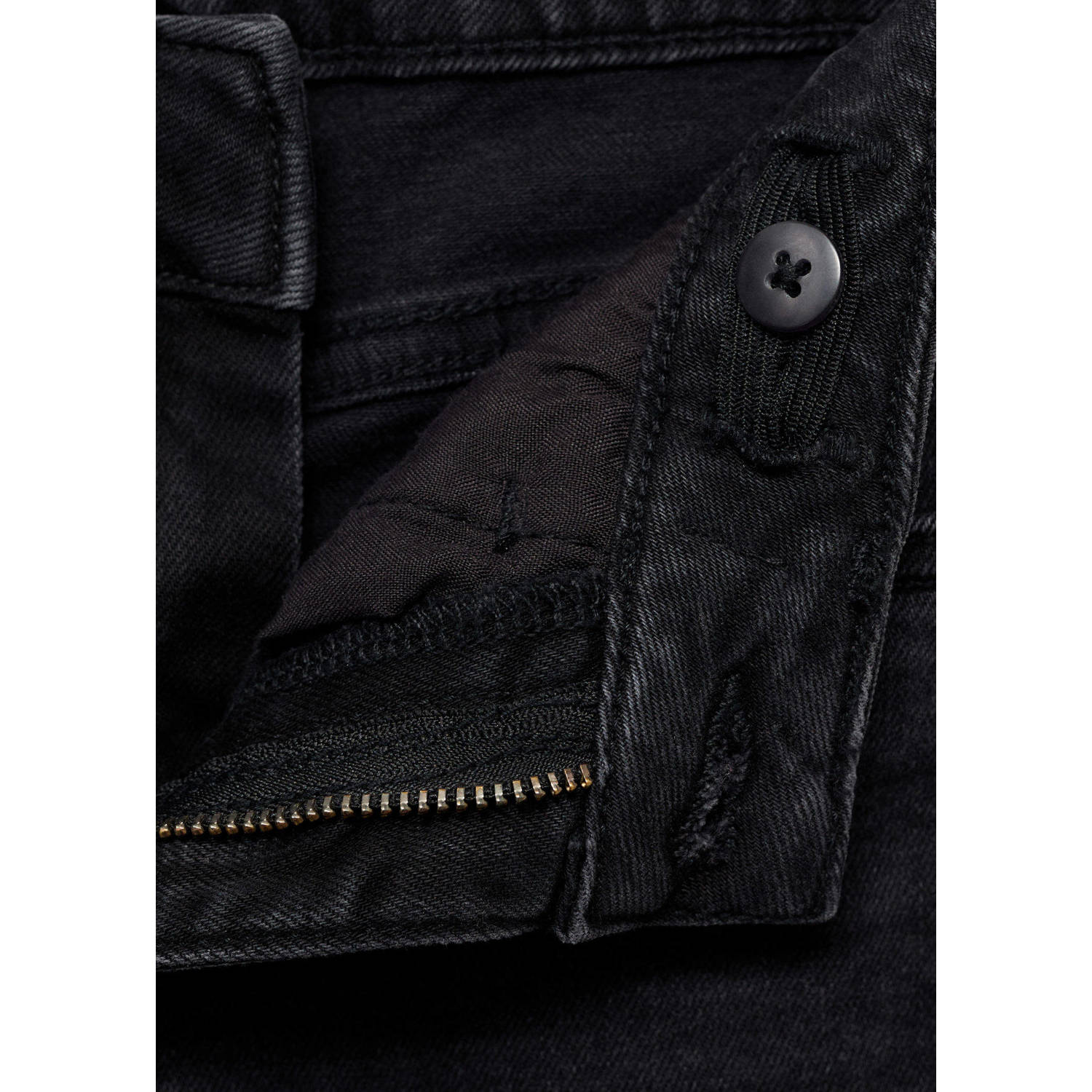 Mango Kids waist slim fit jeans zwart