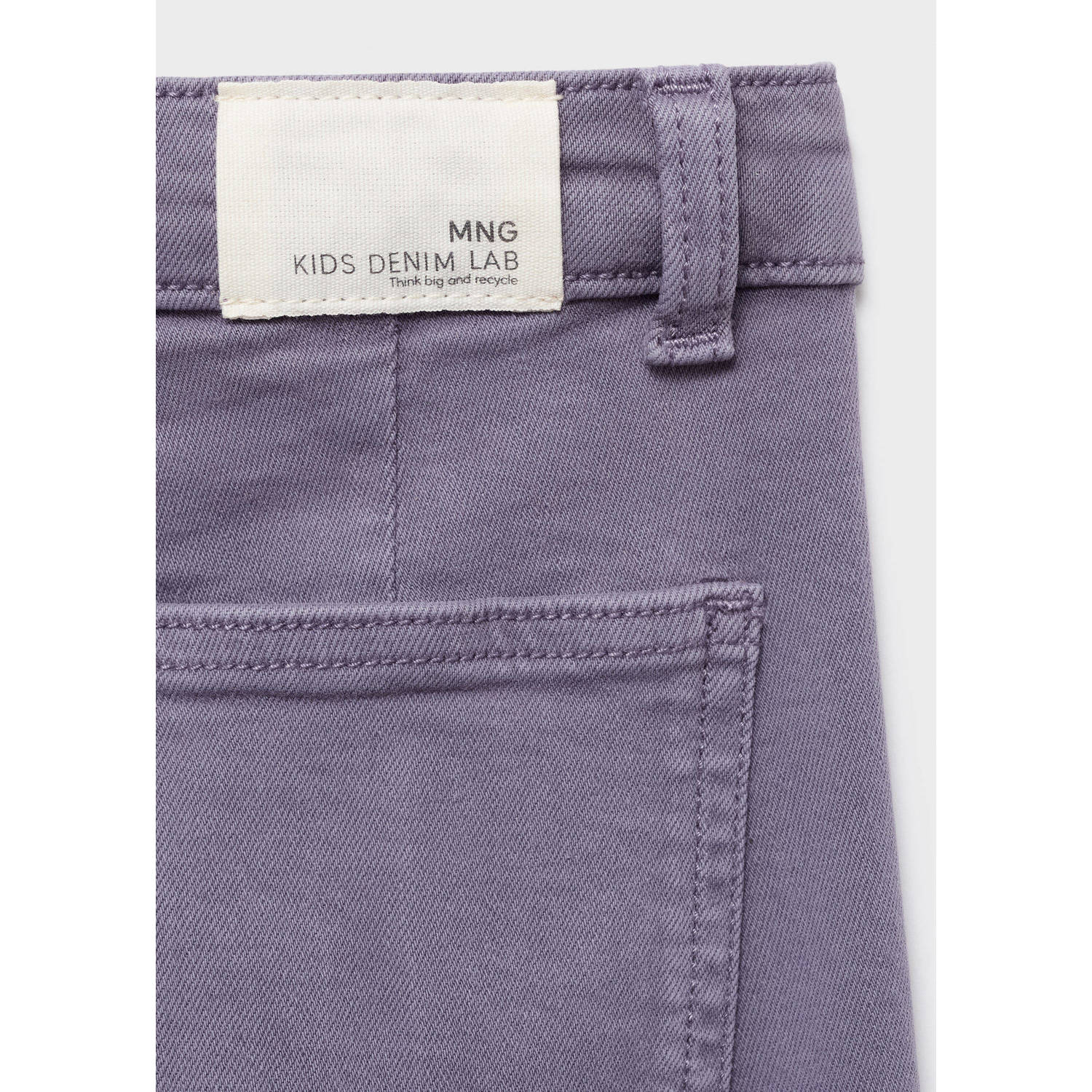 Mango Kids wide leg jeans paars