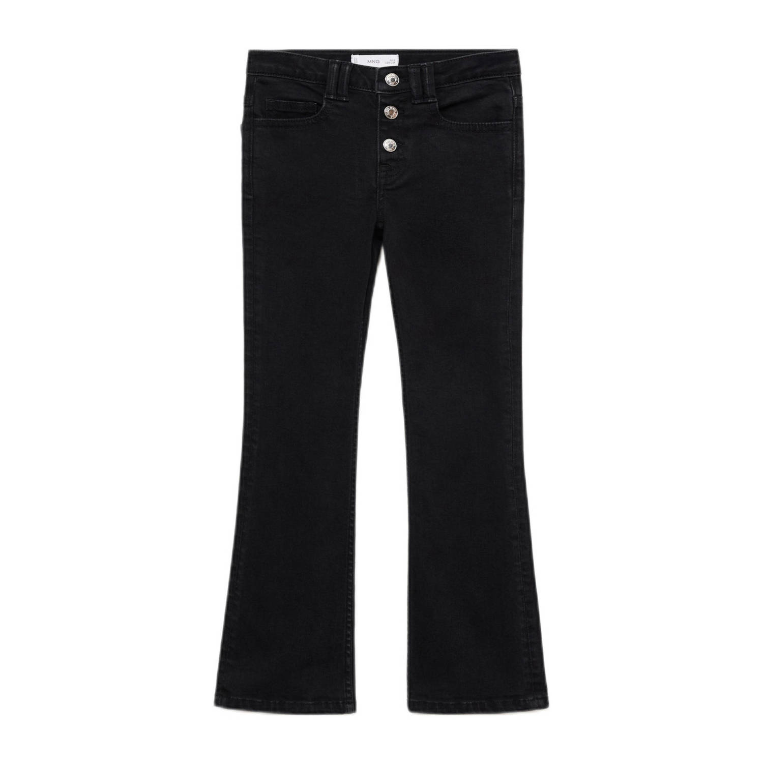 Mango Kids flared jeans black denim