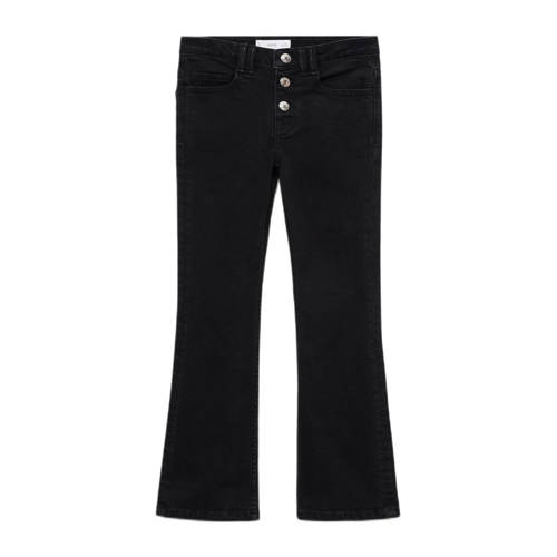Mango Kids flared jeans black denim afbeelding