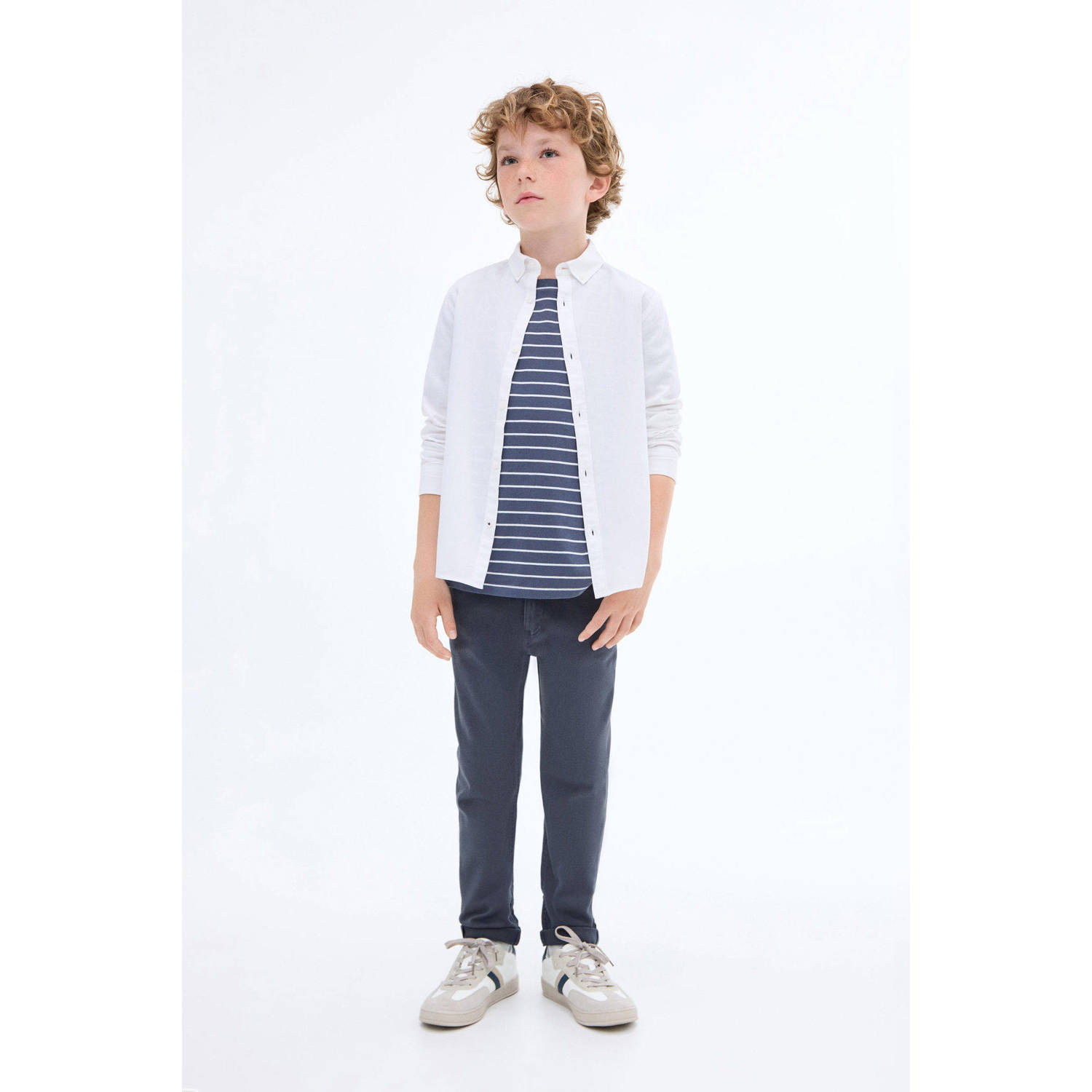 Mango Kids regular casual broek marine