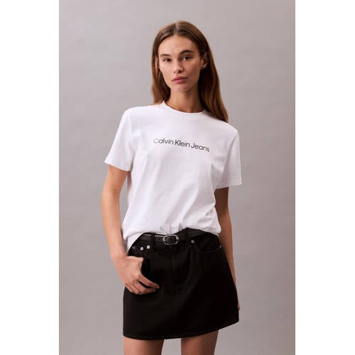 CALVIN KLEIN JEANS T-shirt wit afbeelding