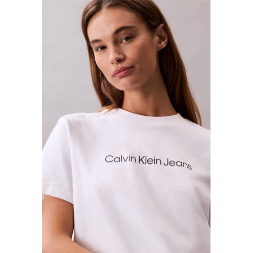 CALVIN KLEIN JEANS T-shirt wit afbeelding