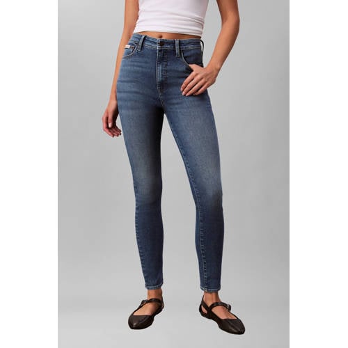 CALVIN KLEIN JEANS high waist skinny jeans medium blue denim afbeelding