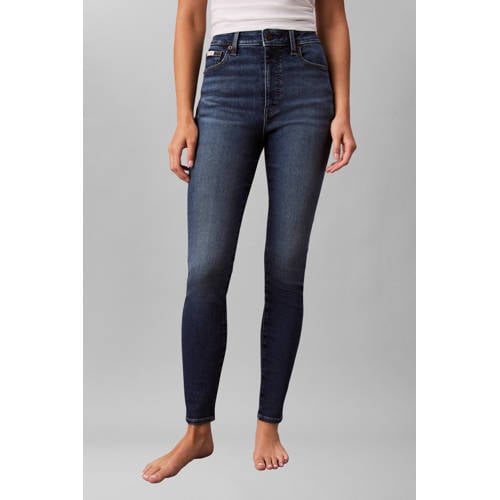 CALVIN KLEIN JEANS high waist skinny jeans medium blue denim afbeelding
