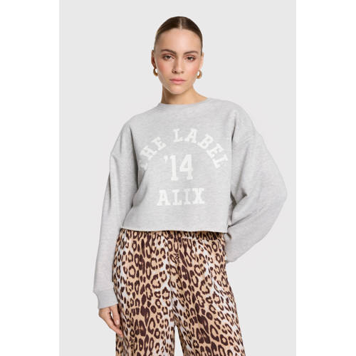 Alix the Label sweater grijs melange afbeelding
