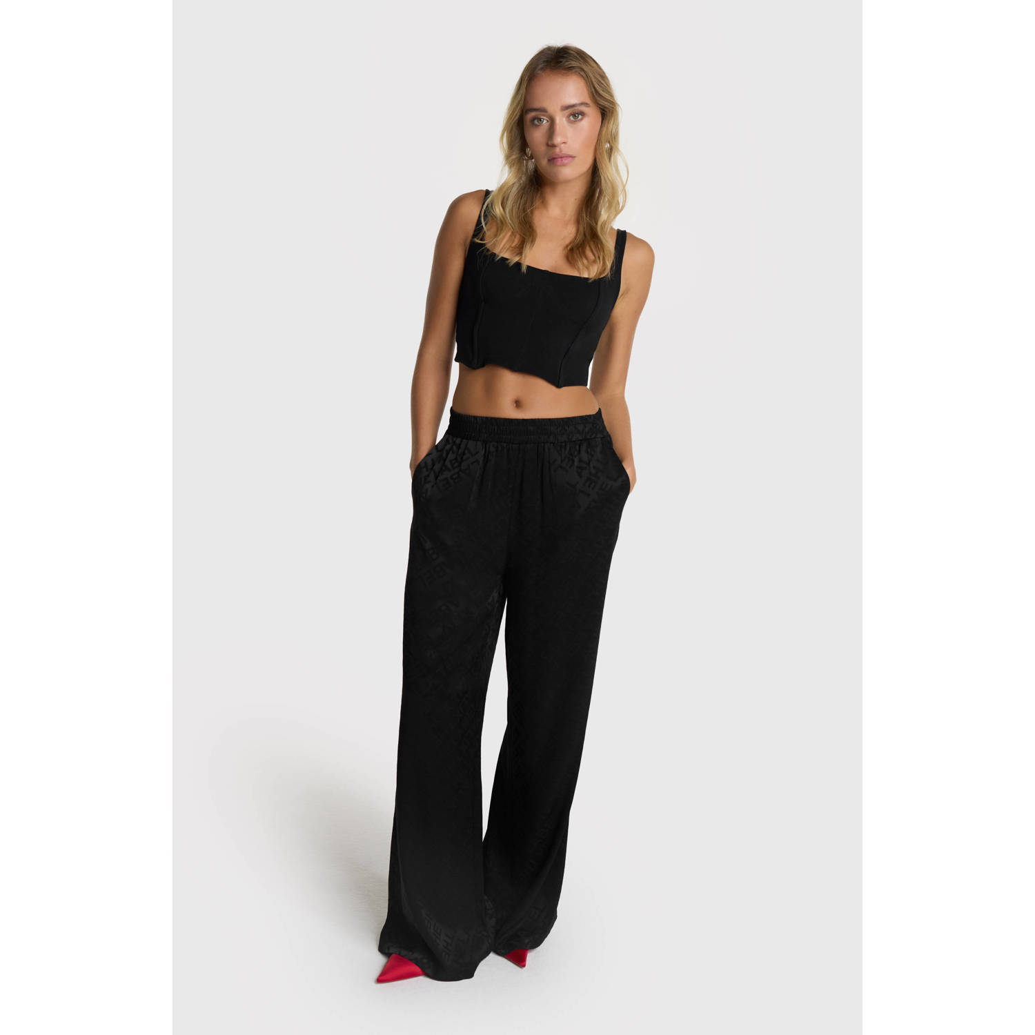Alix the Label high waist broek zwart