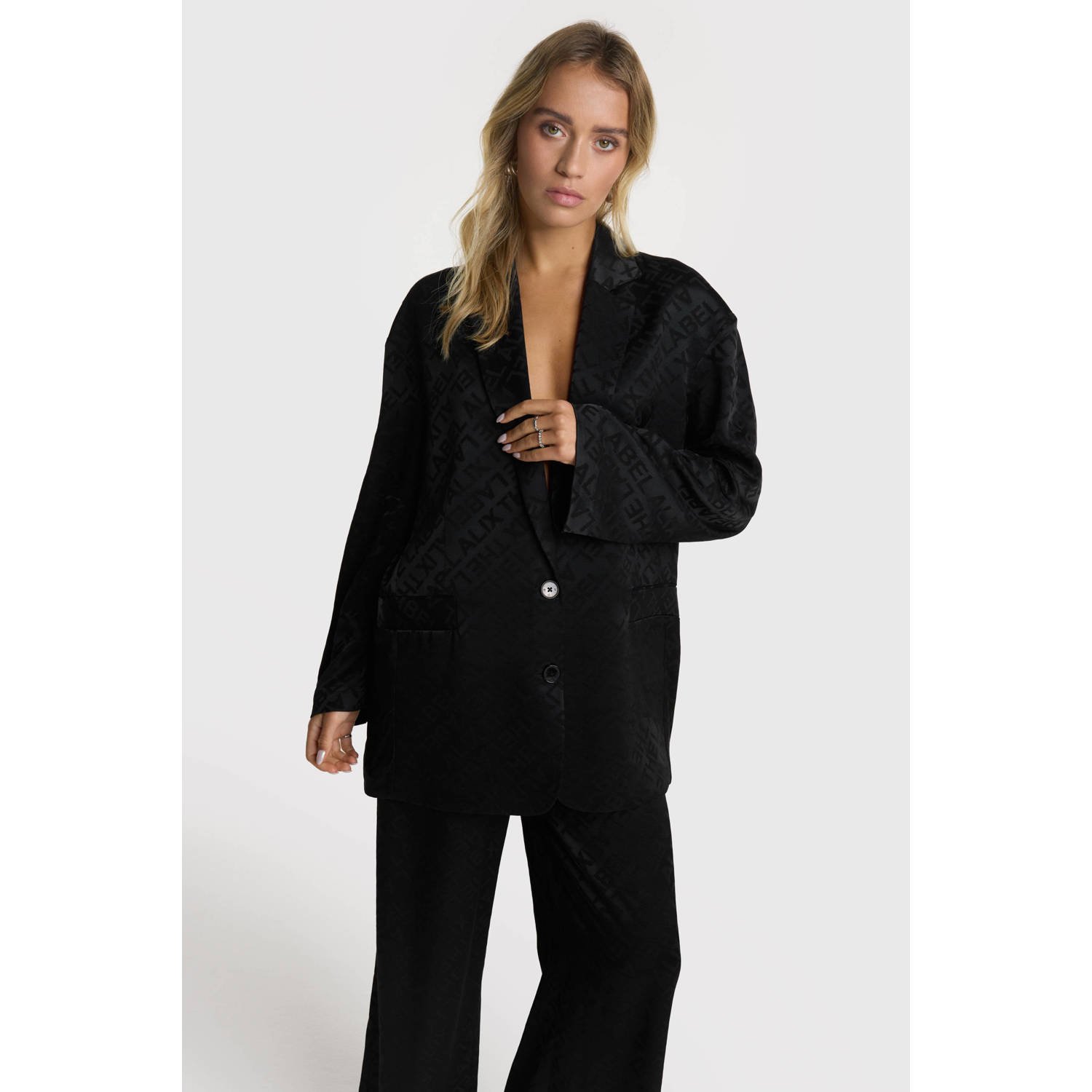 Alix the Label oversized blazer zwart