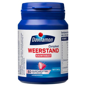 Compleet Weerstand kauwtabletten aardbei - 60 stuks