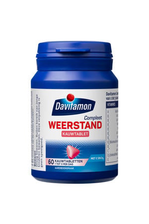 Compleet Weerstand kauwtabletten aardbei - 60 stuks