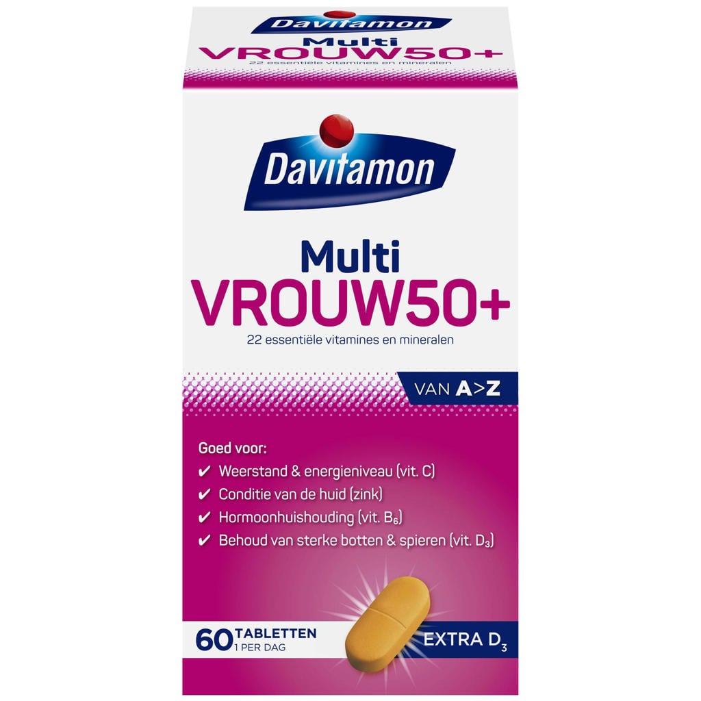 Davitamon Multi Vrouw 50+ tabletten - 60 stuks