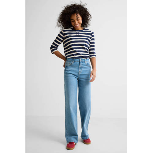 Anytime high waist wide leg jeans light blue afbeelding