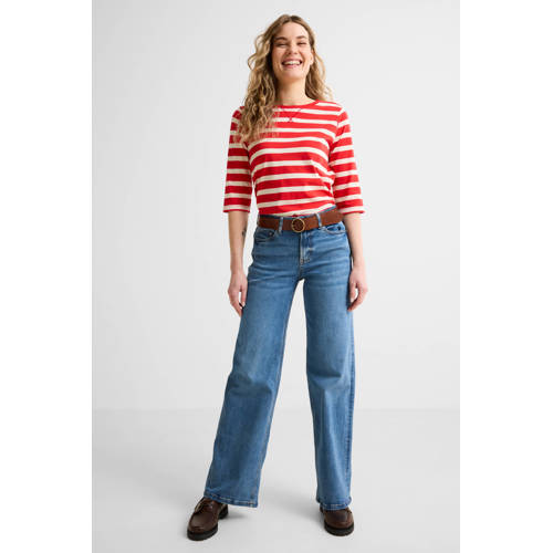Anytime wide leg jeans mid blue afbeelding