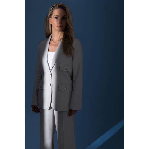 Fifth House straight high waist broek beige afbeelding