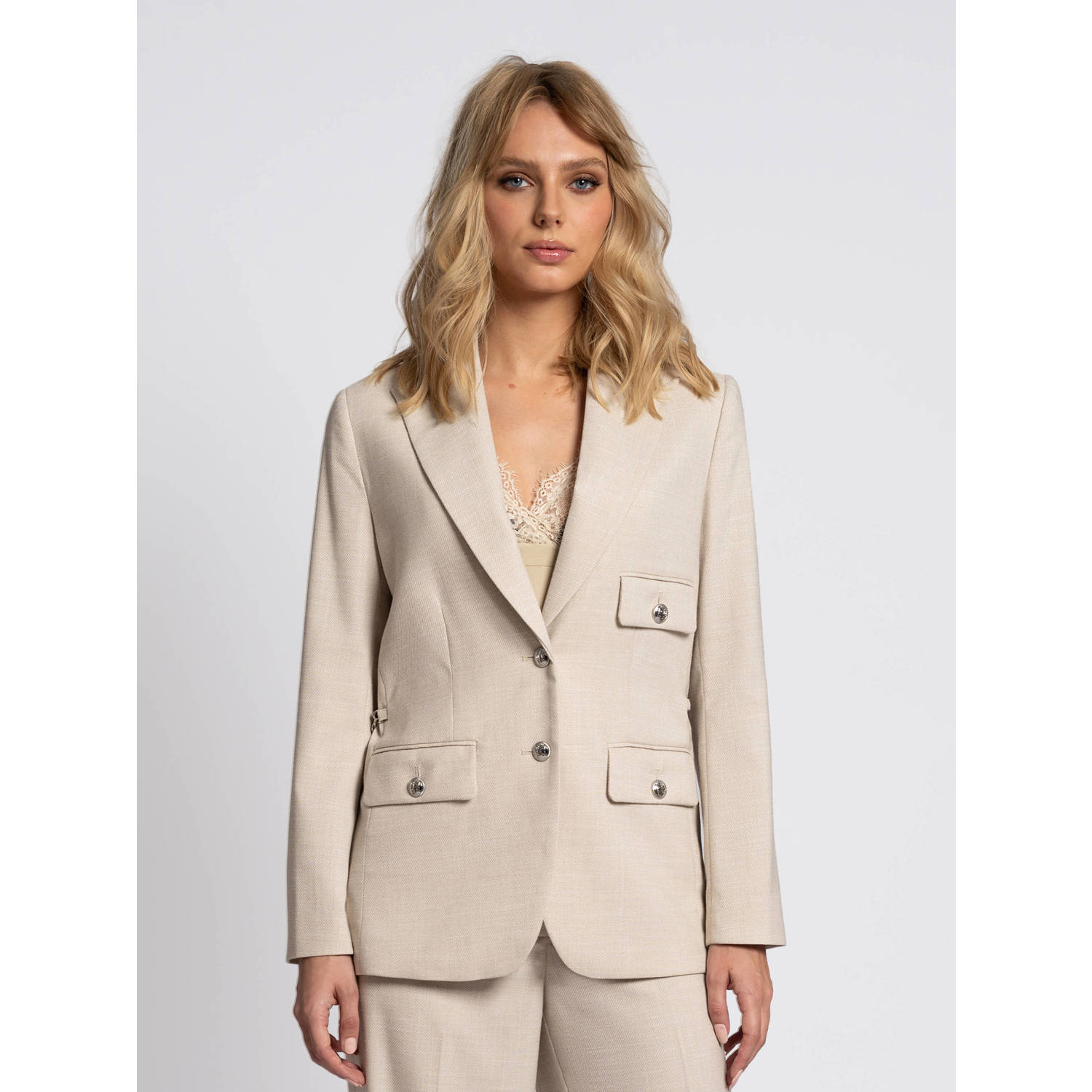Fifth House regular blazer beige