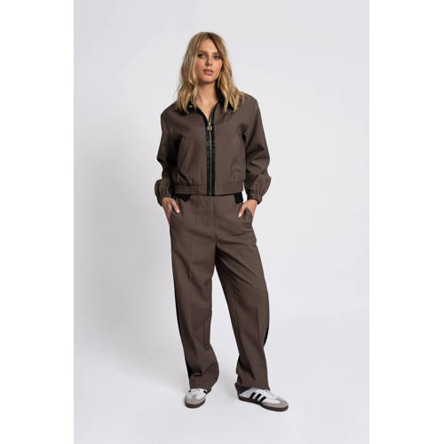 Fifth House flared regular waist pantalon bruin afbeelding