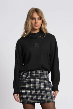 korte rok donkerblauw