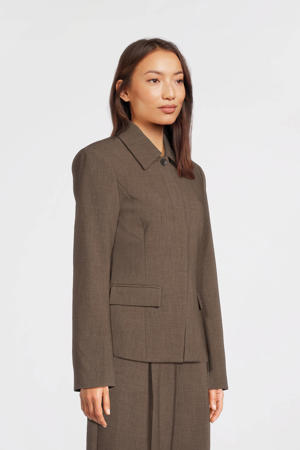 getailleerde blazer bruin