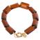 Label Kiki gold plated armband Shiny