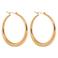 Label Kiki gold plated oorbellen Golden Cirkel Hoops