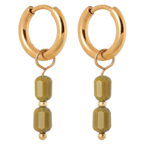 Label Kiki gold plated oorbellen Saloon Hoops afbeelding