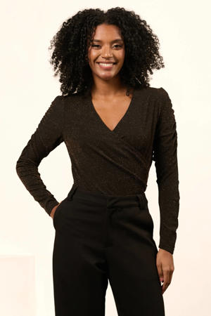 top bruin met lurex