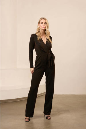 jumpsuit brons met glitter