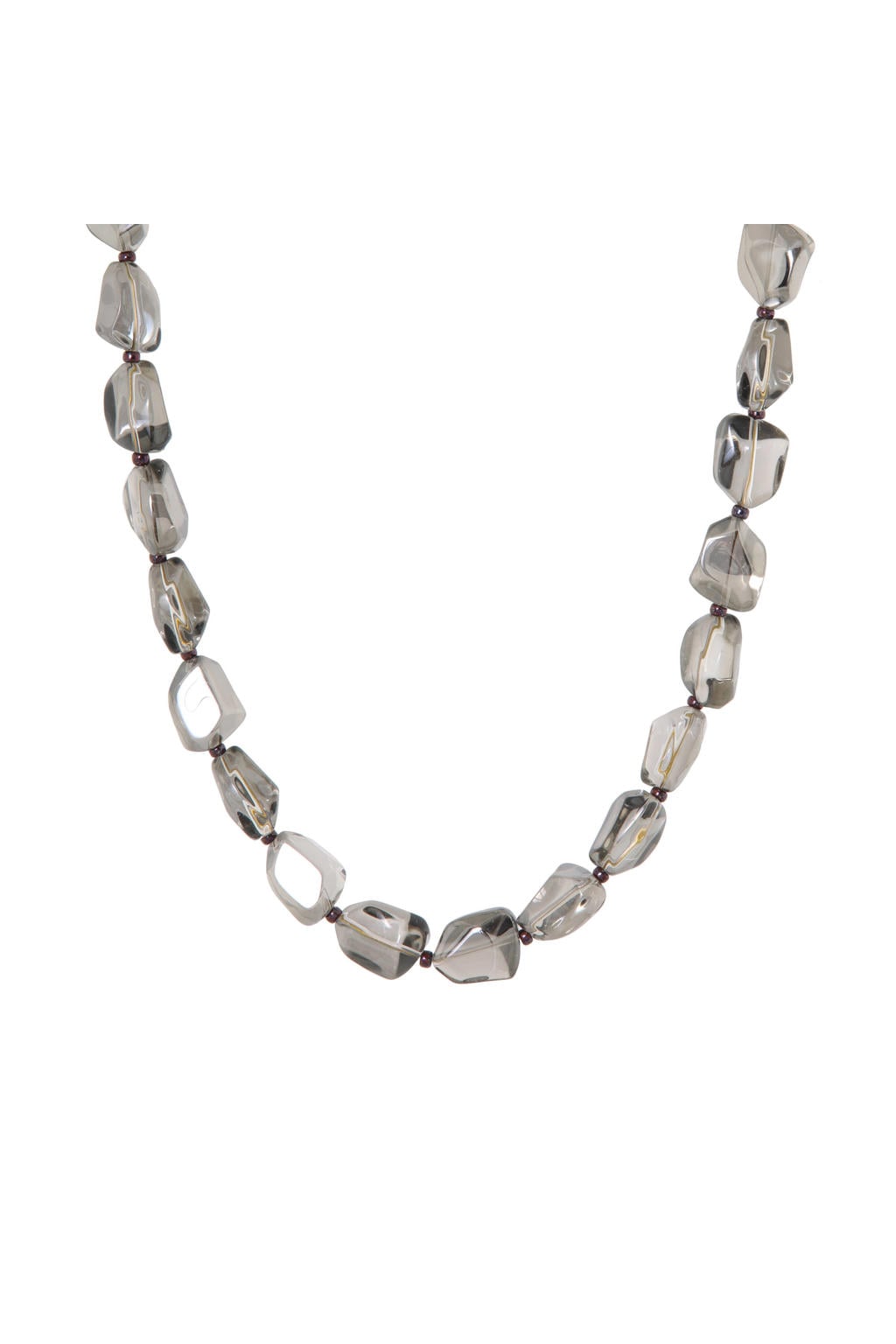 Label Kiki gold plated ketting Grey