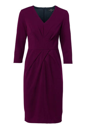 midi jurk donkerrood