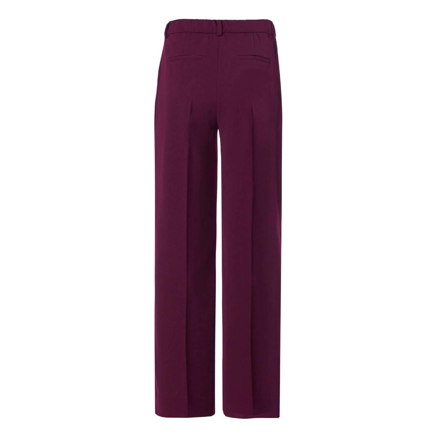 Mart Visser straight high waist pantalon donkerrood