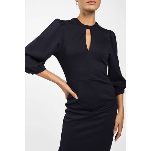 Aaiko midi jurk donkerblauw afbeelding