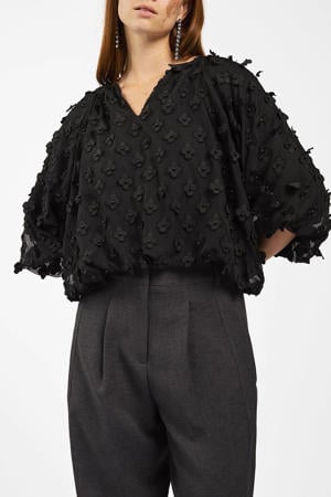 blousetop zwart