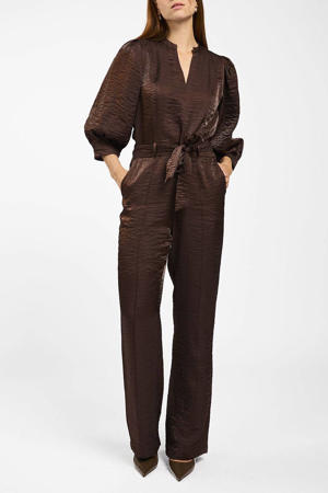 jumpsuit donkerbruin