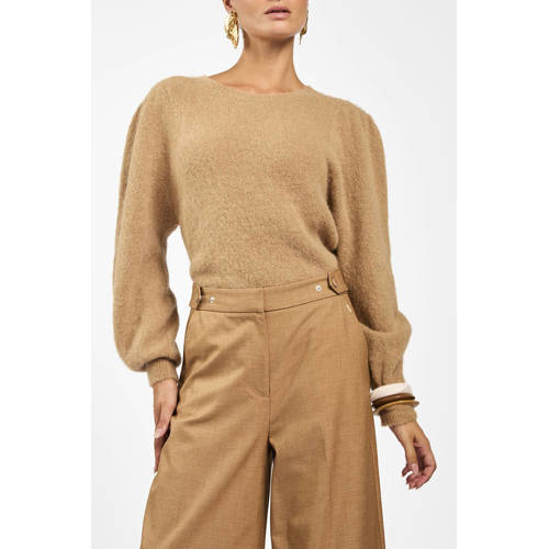 Aaiko pullover met wol bruin afbeelding