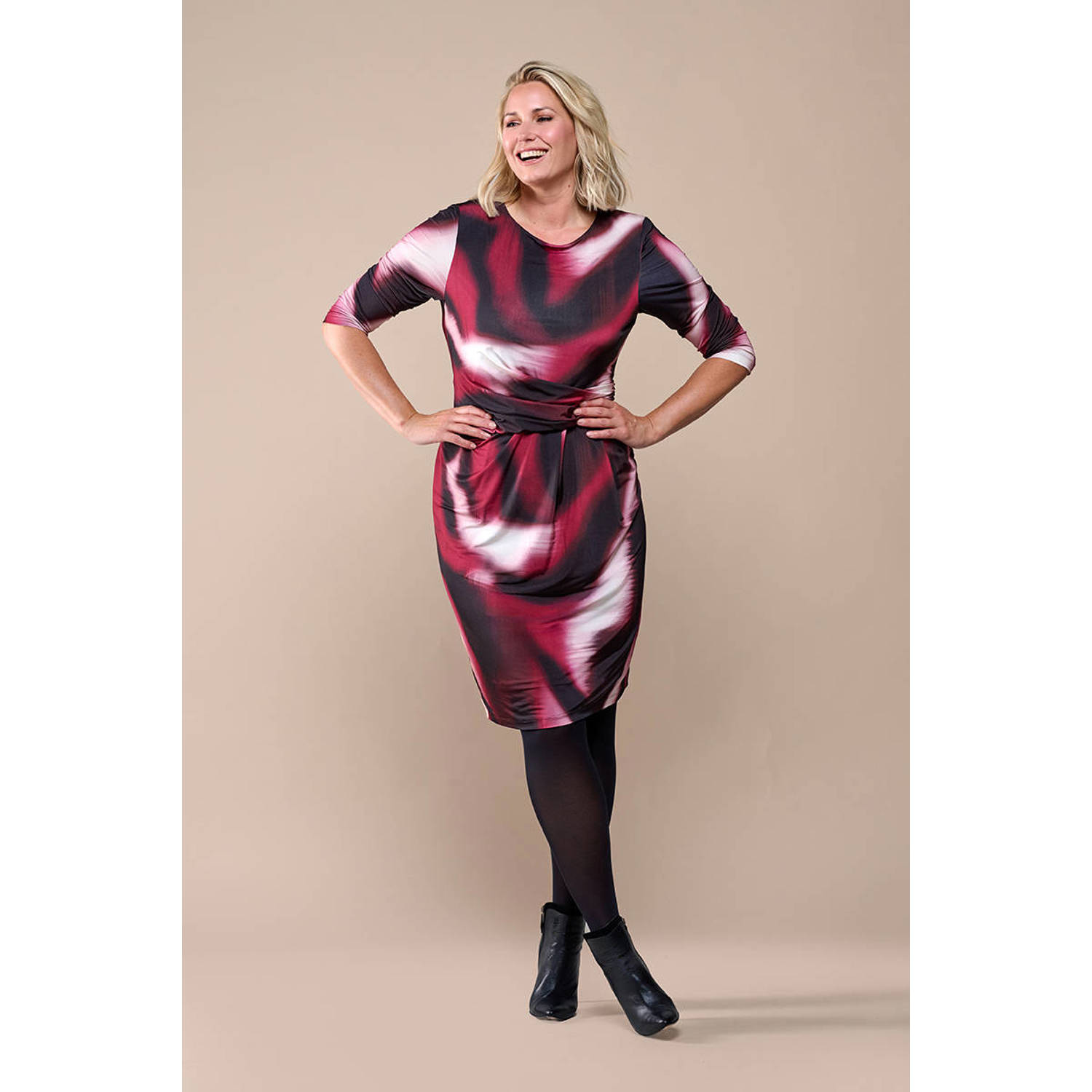 Mart Visser midi jurk roze