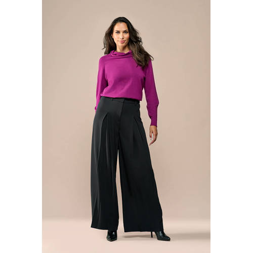 Mart Visser wide leg high waist pantalon zwart afbeelding
