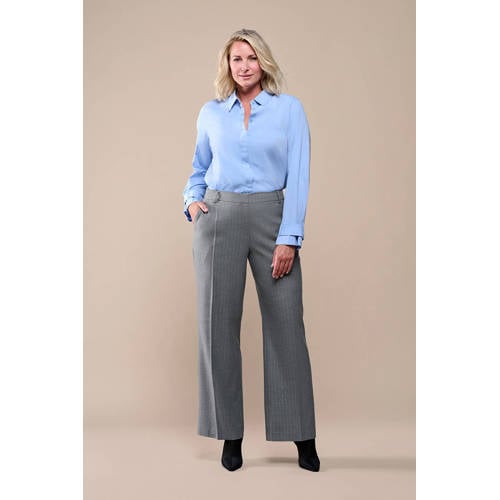 Mart Visser straight regular waist pantalon grijs afbeelding